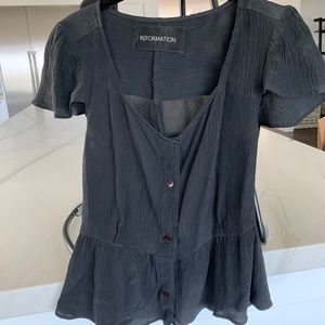 Reformation Crepe Top